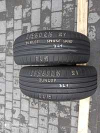 2szt. opon letnich 205/60R16 Dunlop 2015r. 6,1mm