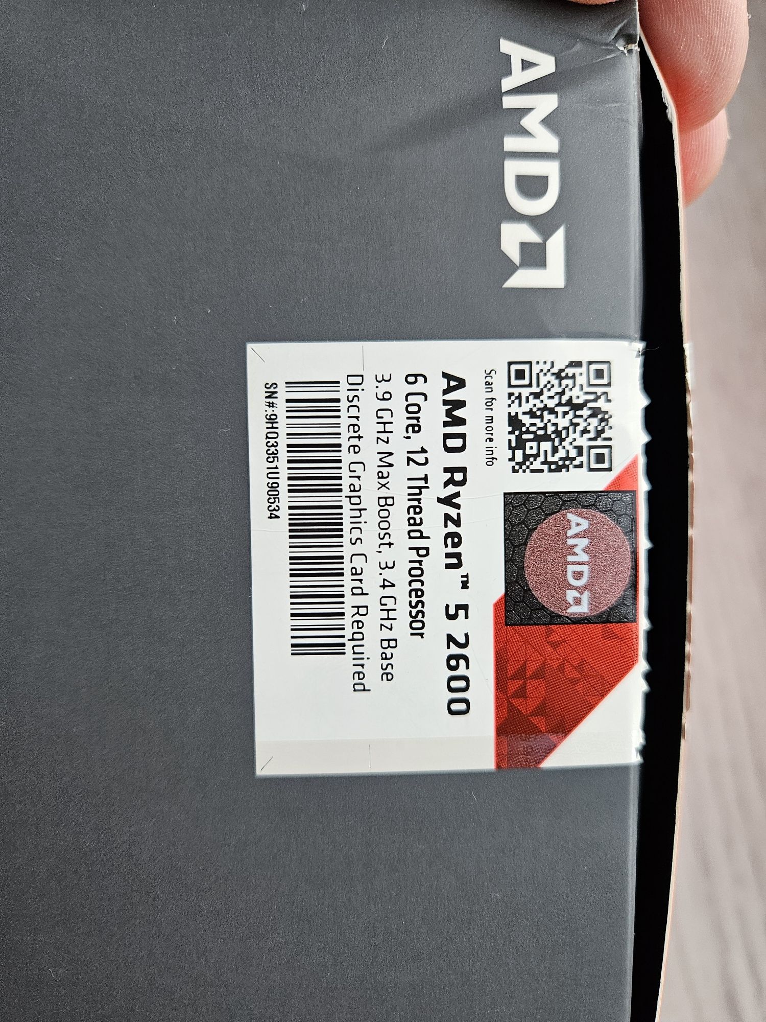 Procesor AMD Ryzen 2600 + chłodzenie AMD