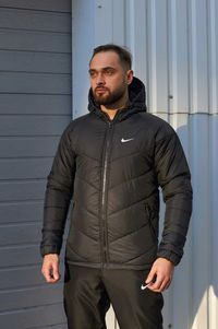 Куртка мужская весенняя осенняя черная Nike найк