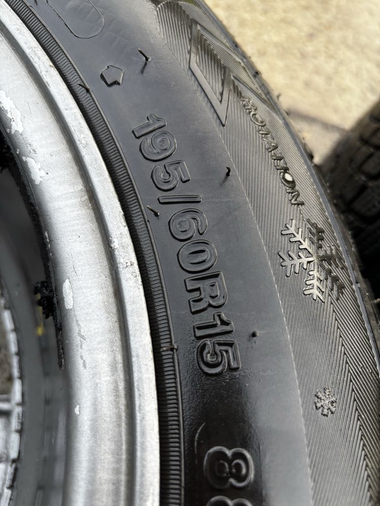 Alufelgi ENZO r15 4x114,3 z oponami zimowymi 195/60/r15