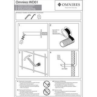 OMNIRES WD01 wylewka okrągła wannowo-umywalkowa
