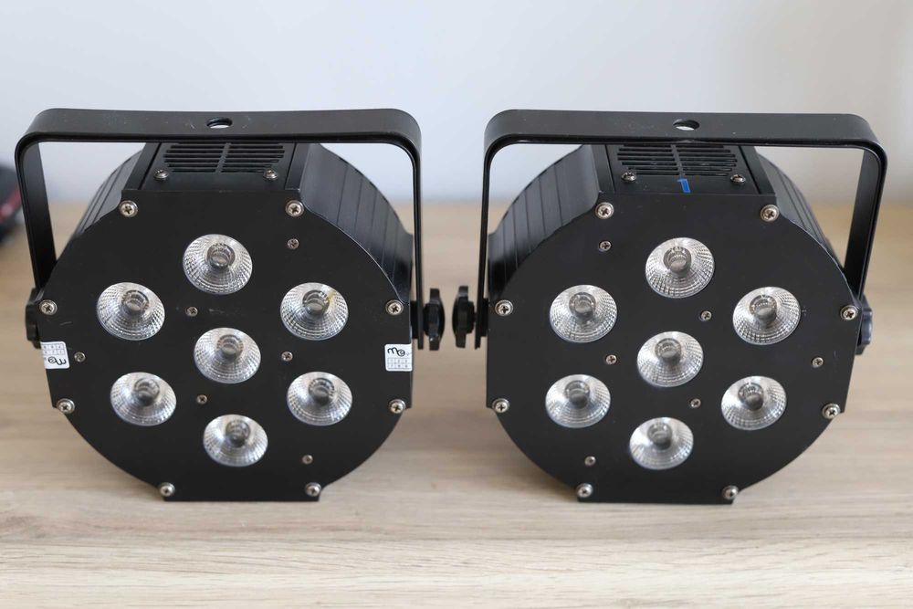 LIGHT4ME IRON PAR LED RGBW 7x10W 2 sztuki (lekko uszkodzone)