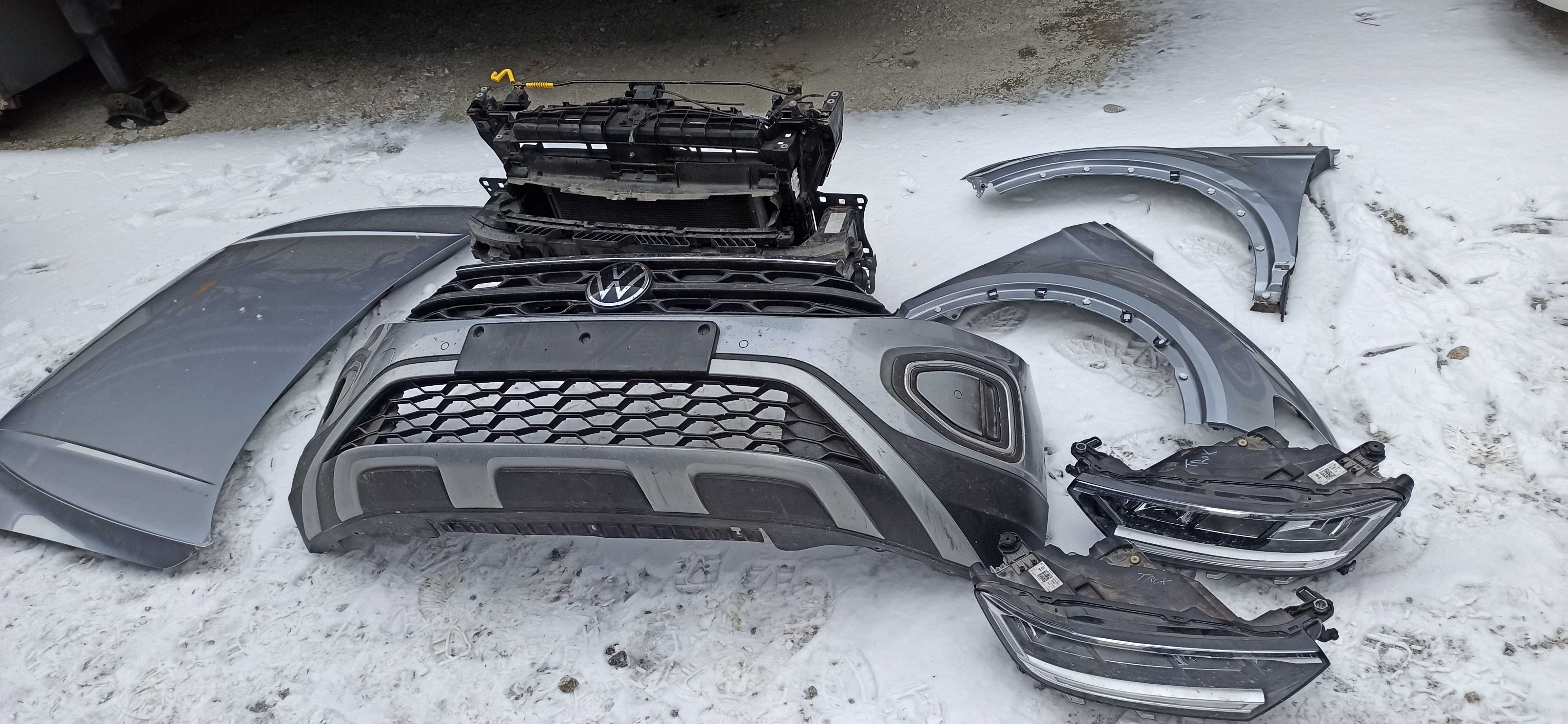 VW T-rok lift przód kompletny maska zderzak lampy led