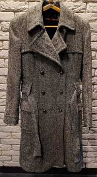 Пальто  двубортное шерстяное в стиле тренч,  Размер 36-38 (S/M)