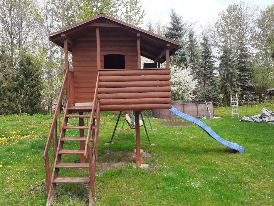 Domek drewniany dla dzieci ogrodowy