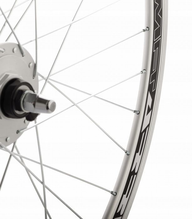 Koło Przód 28'' Srebrne Dynamo Prądnica Shimano Nexus Moc 3W