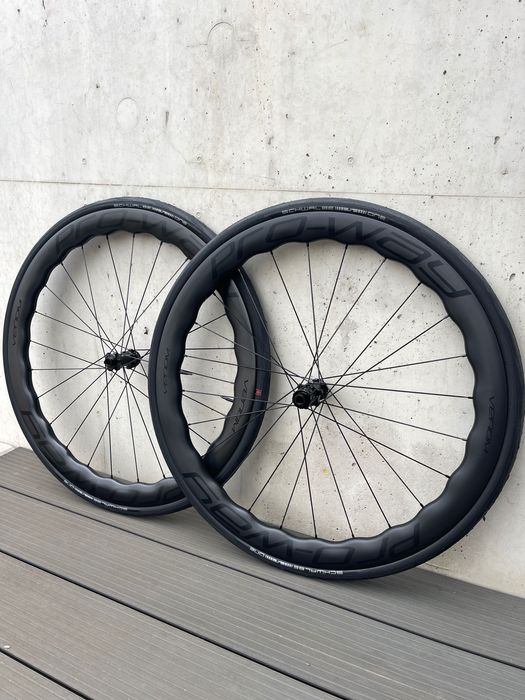 Koła szosowe karbonowe carbon PRO-WAY VENOM 50mm 1415g! Z OPONAMI!