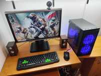 Gamingowy komputer RGB.RX470 8GB,32GB RAM,SSD,1TB HDD+monitor+akcesori
