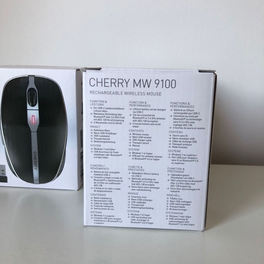 Компактна бездротова миша CHERRY MW 9100 з функцією заряджання