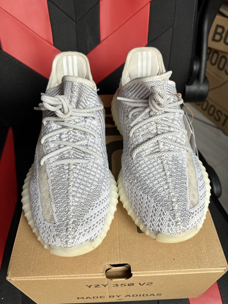 Adidas Yeezy Boost 350 V2 Static Non Reflective sneakersy biale 42 2/3