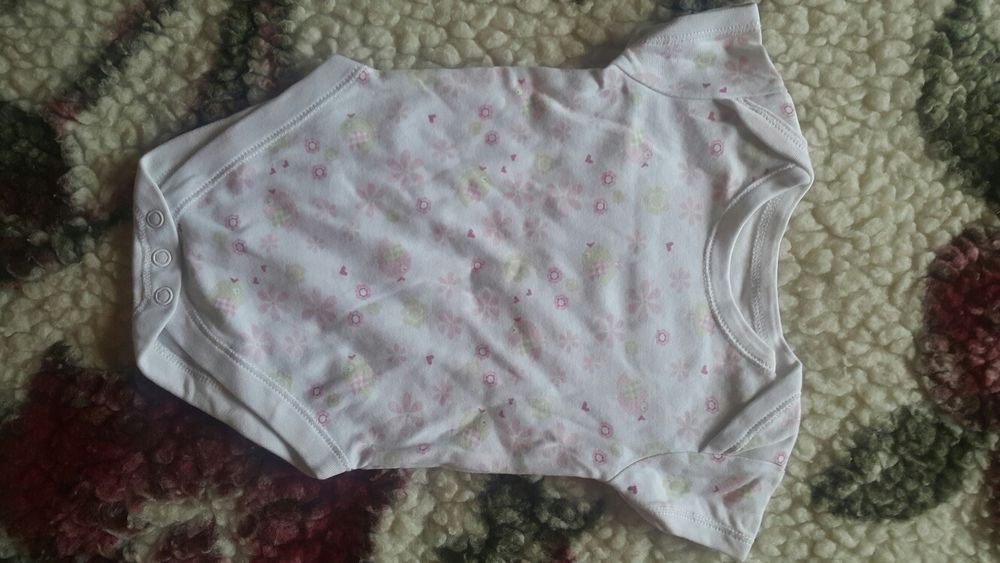 George Next Gotowy zestaw 3-6 m-cy dla dziewczynki body tunika leginsy