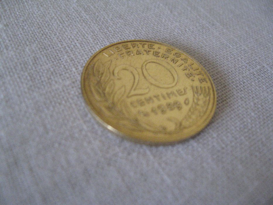 moneta - bilon, 20 Centimes 1989 - Republique Francaise