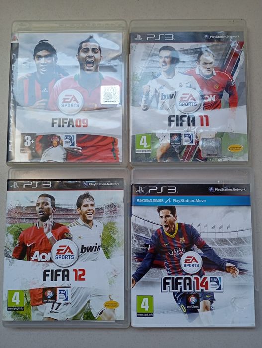 Fifa 09 11 12 e 14 Ps3