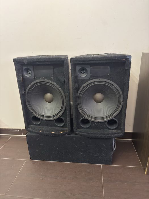 Sistema de som a funcionar