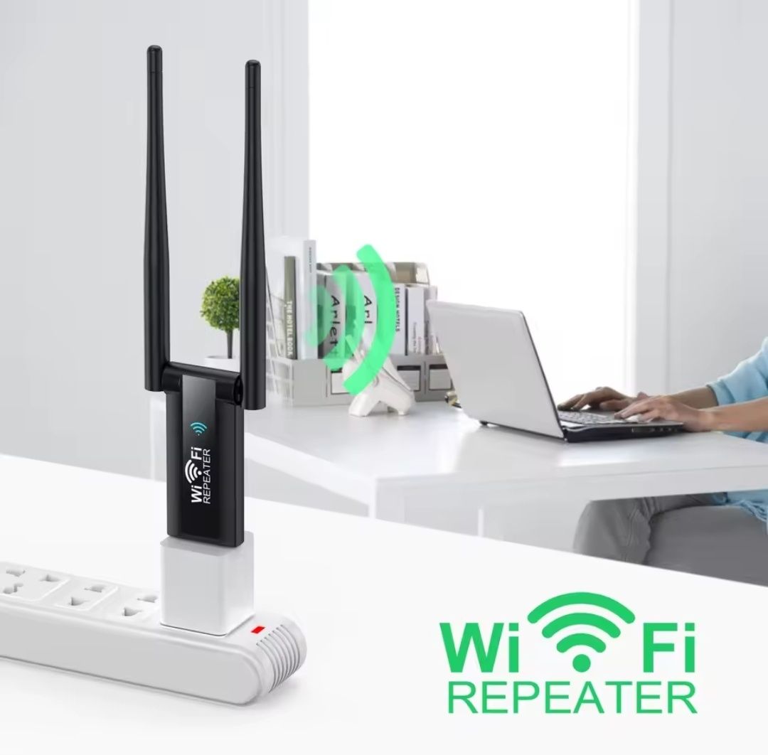 USB Wi-Fi ретранслятор 300МБ/с, Підсилювач Wi-Fi сигналу, репитер
