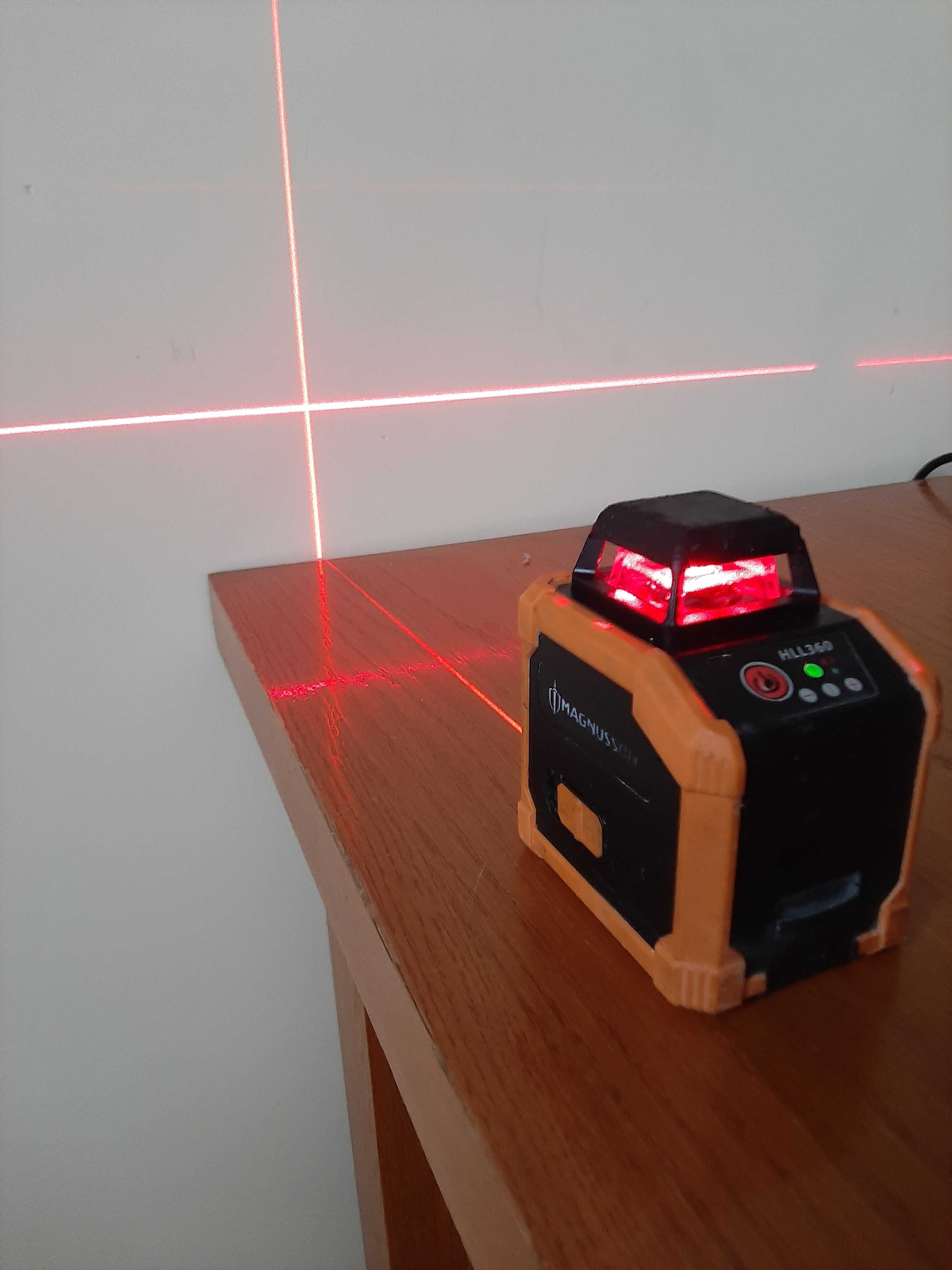 Poziomica laserowa-laser krzyżowy 360 °  Magnusson