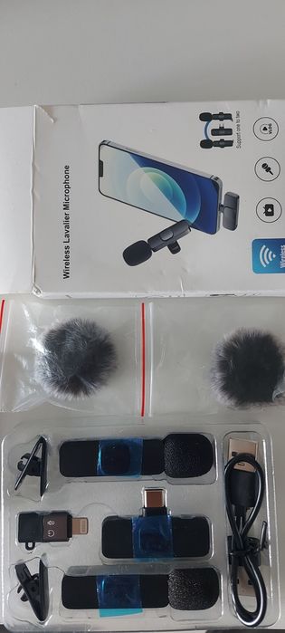 Microfone Novo de lapela Wireless