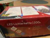 Łańcuch świetlny LED z 200 diodami LED w ciepłej bieli