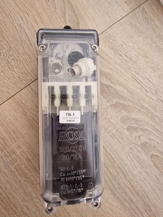 Tabliczka bezpiecznikowa słupowa TB-1 pojedyncza
