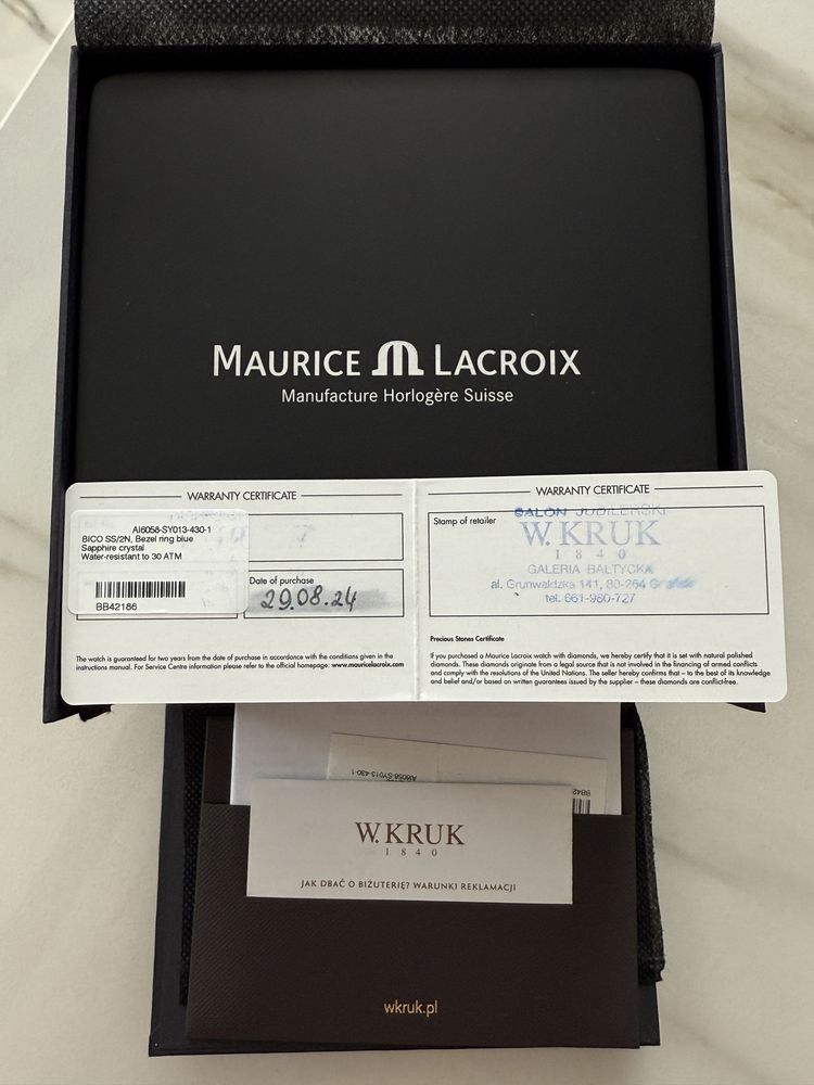 Zegarek MAURICE LACROIX Aikon srebrno - złoty