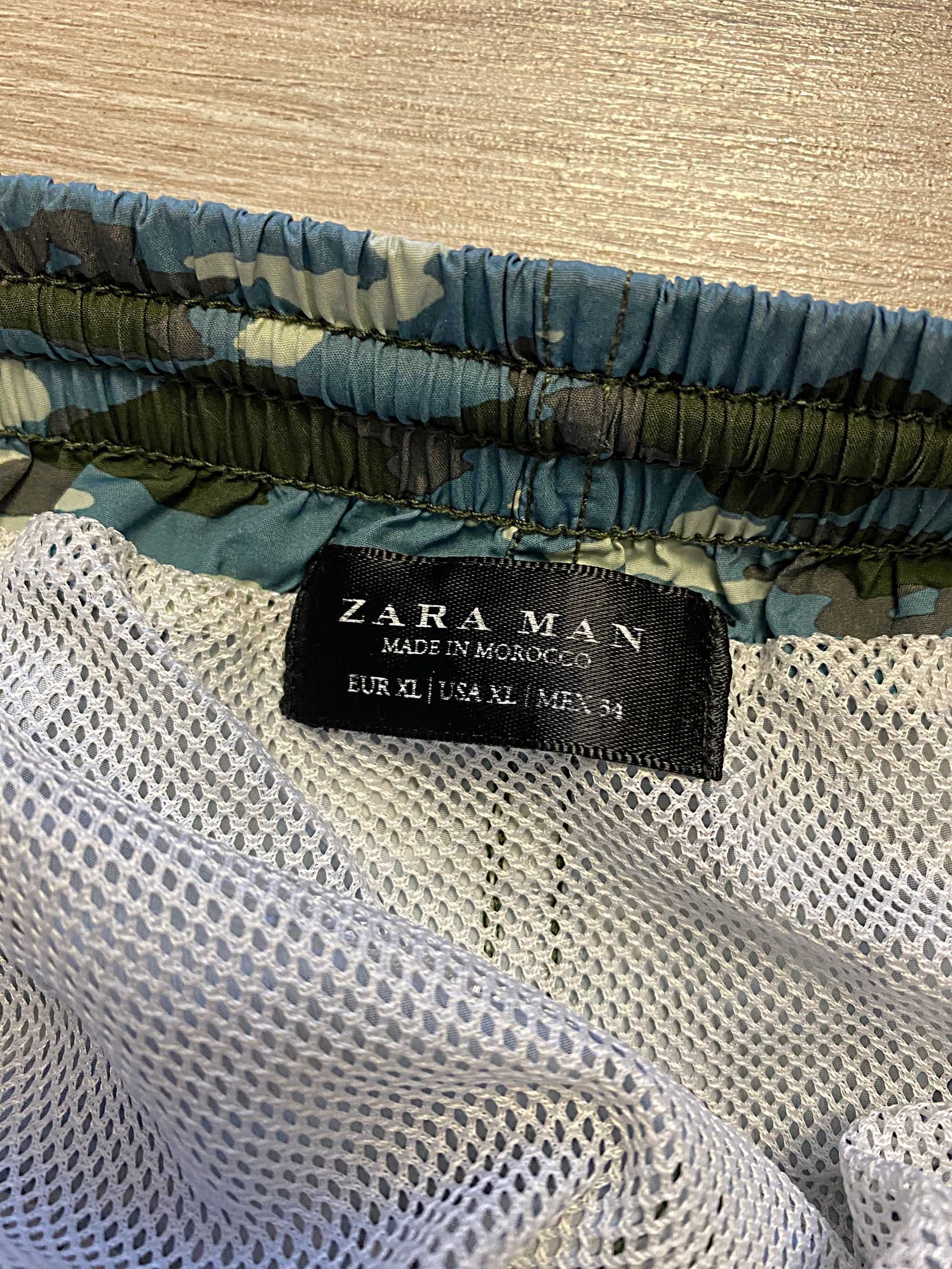 Камуфляжные пляжные шорты Zara Man