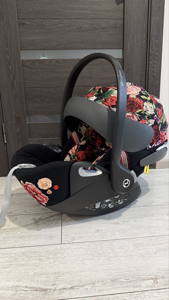 Автокрісло автолюлька cybex cloud z i-size Blossom dark