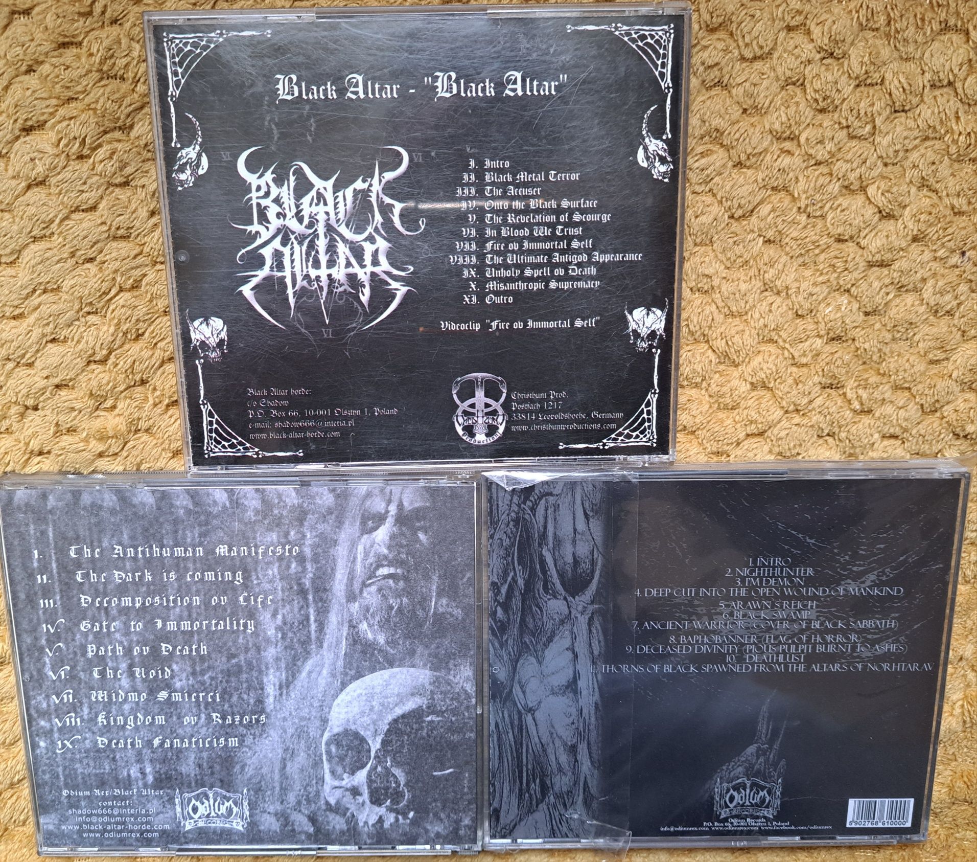 3 x CD BLACK ALTAR Polski Black Metal