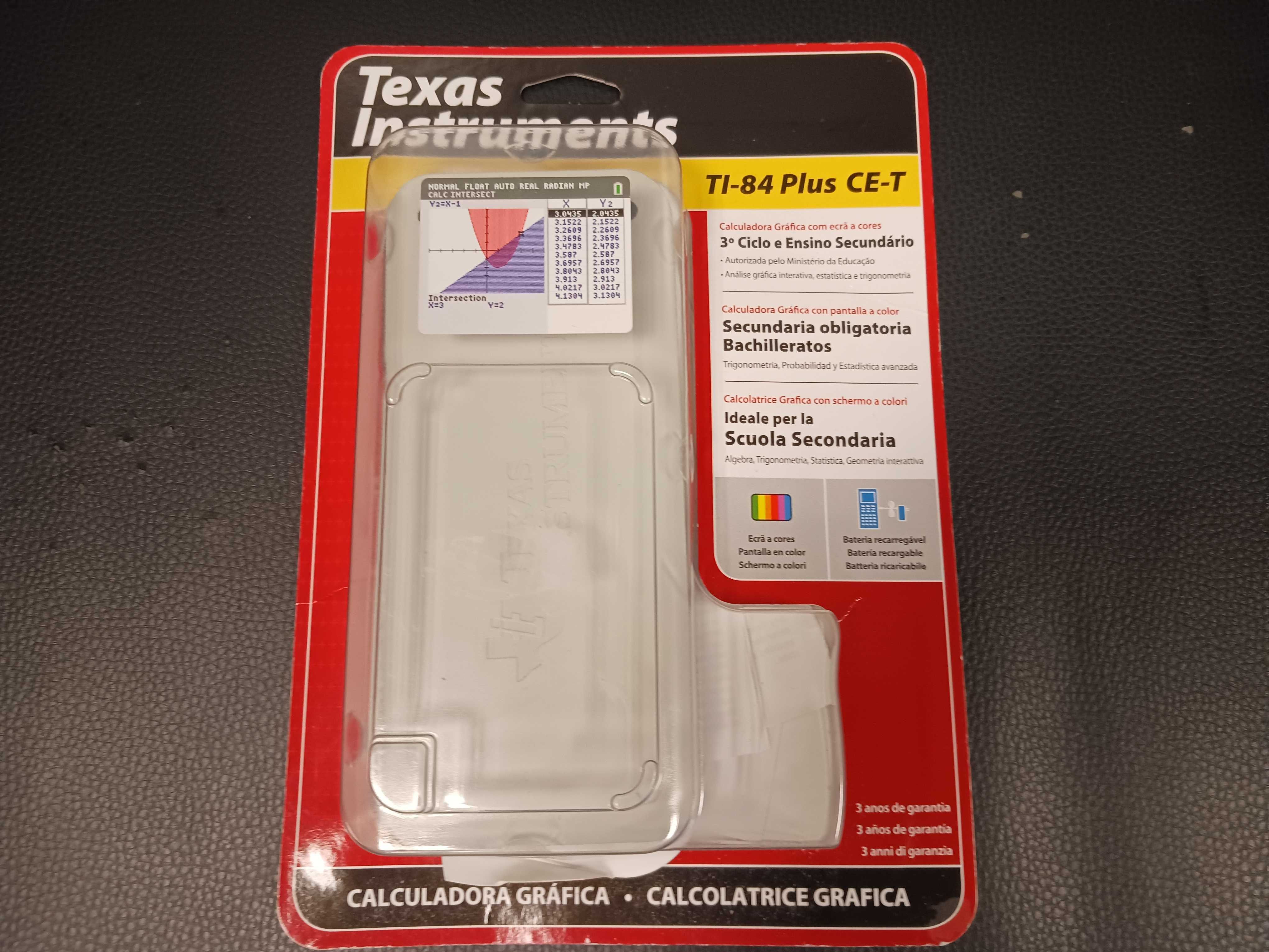 Calculadora Gráfica Cores Texas TI-84 Plus CE-T