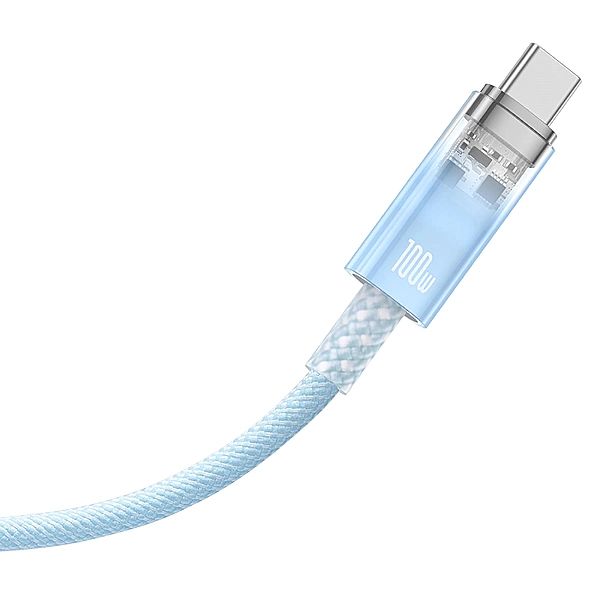 Kabel Baseus Explorer 100W USB-C - USB-C z inteligentnym czujnikiem te