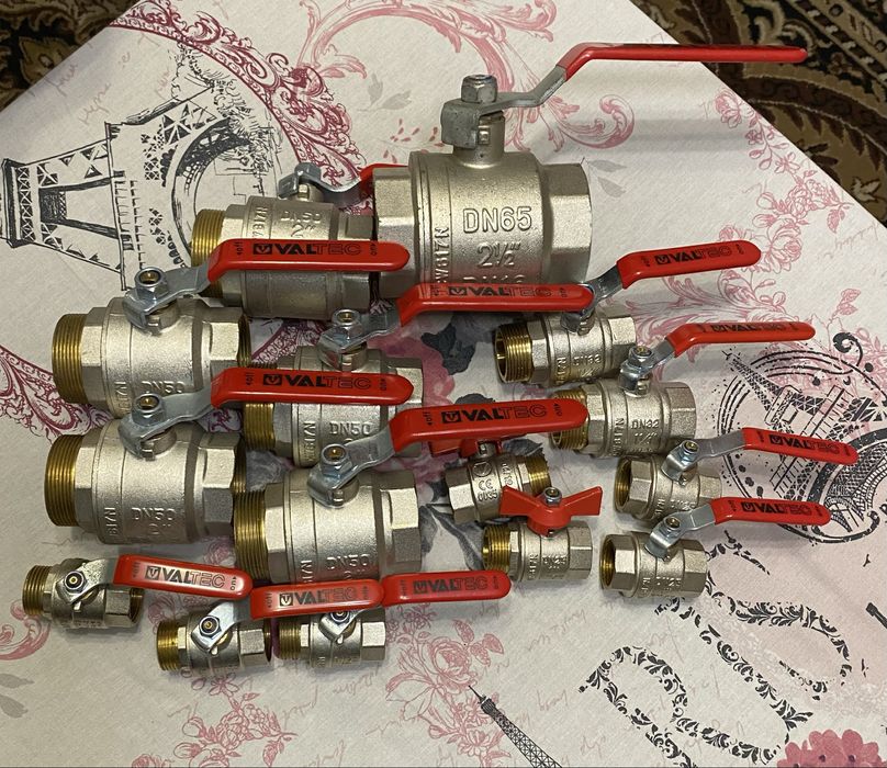 Краны шаровые VALTEC ручка, бабочка. Разные. Смотрите описание