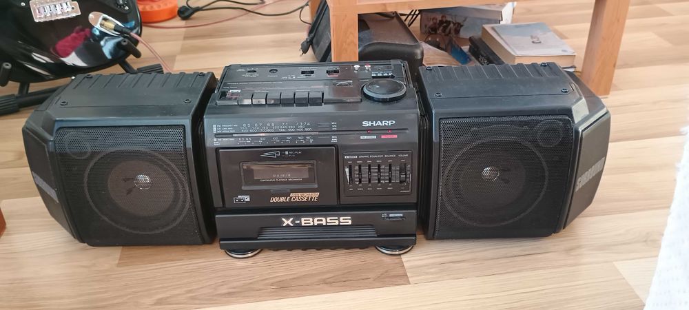 Sharp WF-T380 BoomBox Magnetofon Radio Wzmacniacz Głośniki
