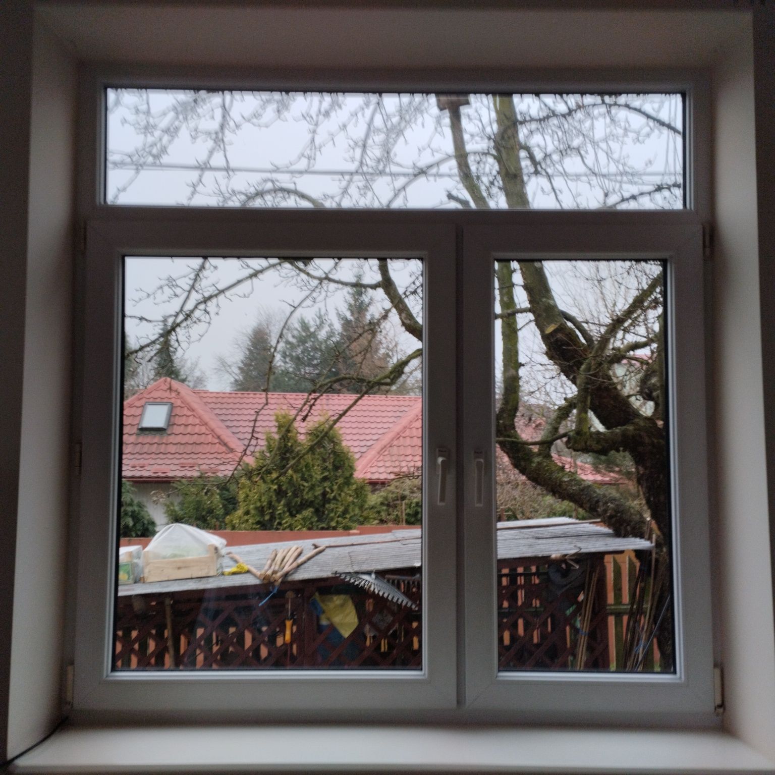 Okna dwuszybowe po demontażu białe