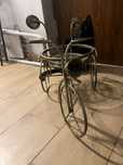 Oryginalny metalowy kwietnik rower, balkon taras salon