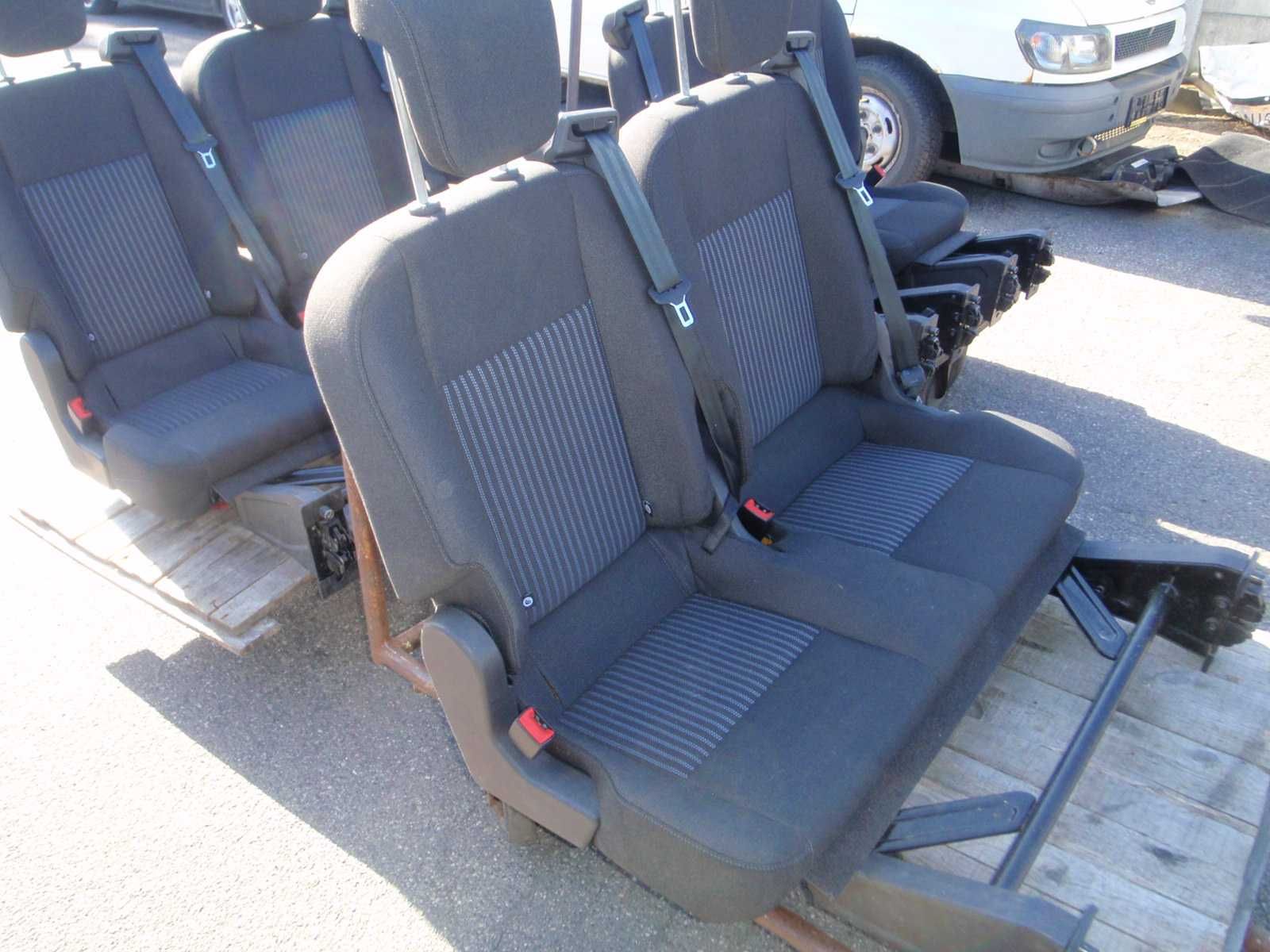 Ford Transit Custom 9-os fotele 2 i 3 rząd regulowane oparcia idealne
