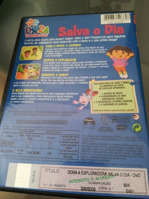 DVD Infantil Dora Salva o Dia