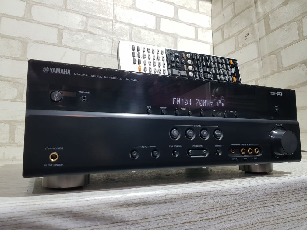 5.1 AV ресивер YAMAHA RX-V467, *5x100 Вт, ARC, HDMI,3D, +1шт., б/у з