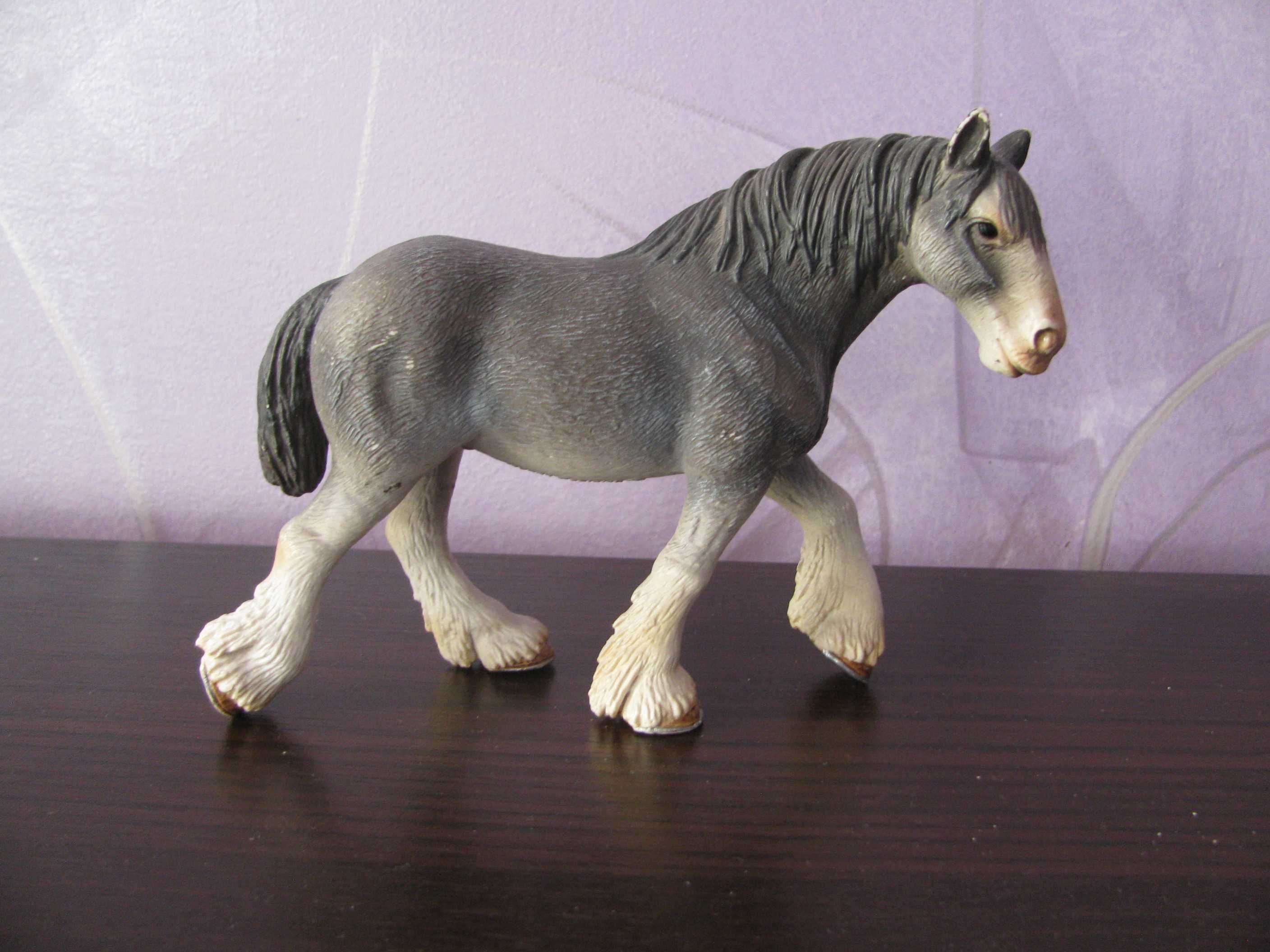 SCHLEICH - Koń, Klacz CLYDESDALE  13291 UNIKAT z 2004 - Kolekcjonerska