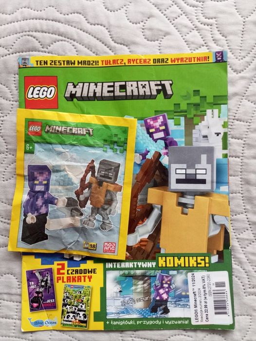 Klocki Lego minecraft tułacz rycerz wyrzutnia