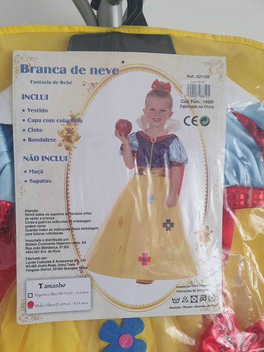 2 Fatos de carnavel Branca de Neve