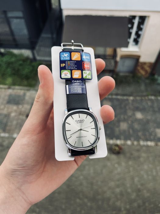 Преміальний CASIO a1063 з шкіряним ремінцем