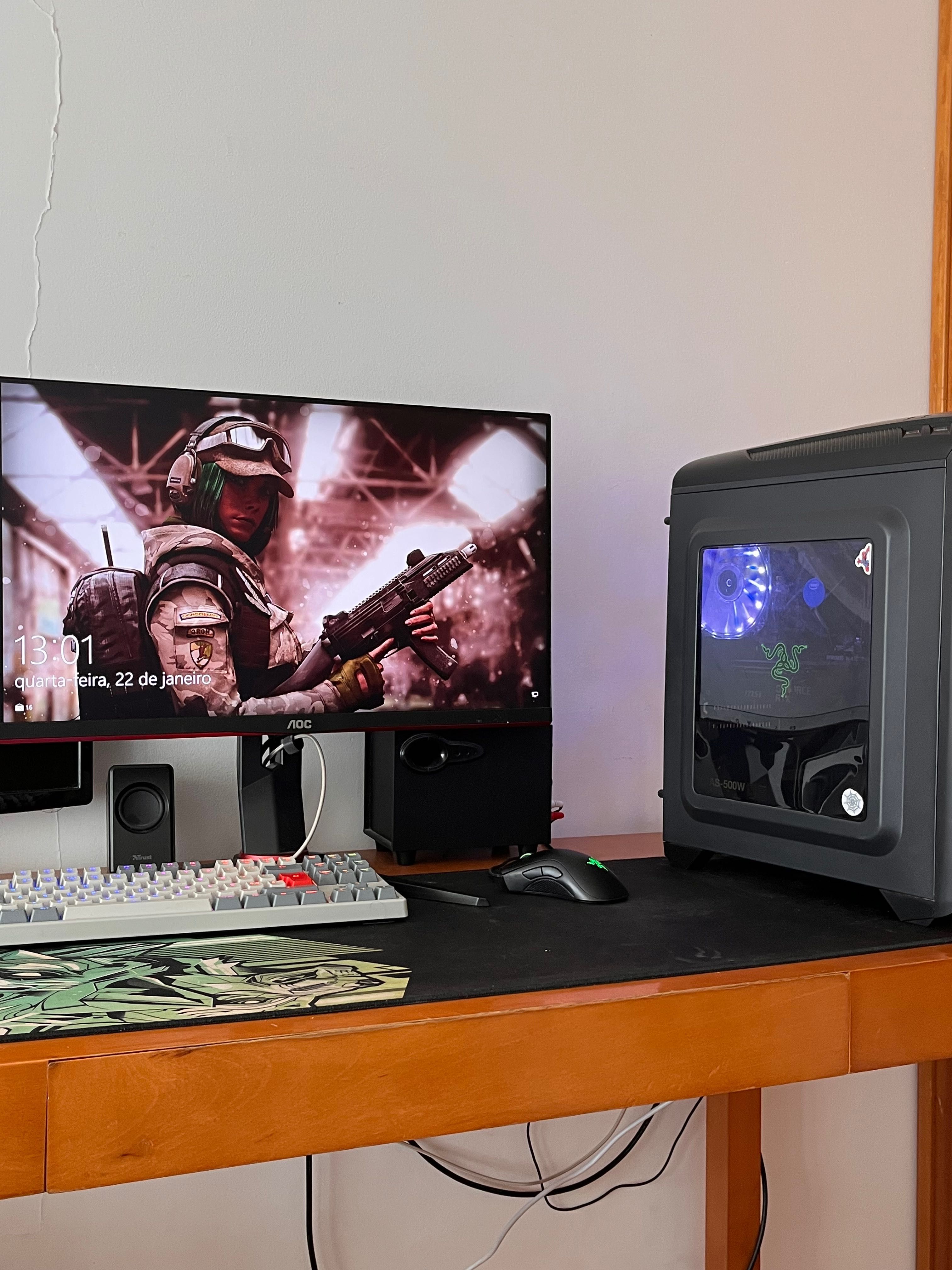 PC - RTX3050 / i3 10100f / 16GB RAM / SSD 256GB / Windows 10 Pro