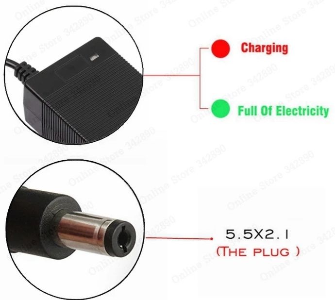 Ładowarka do roweru elektrycznego 48V 3A Jack li-ion.