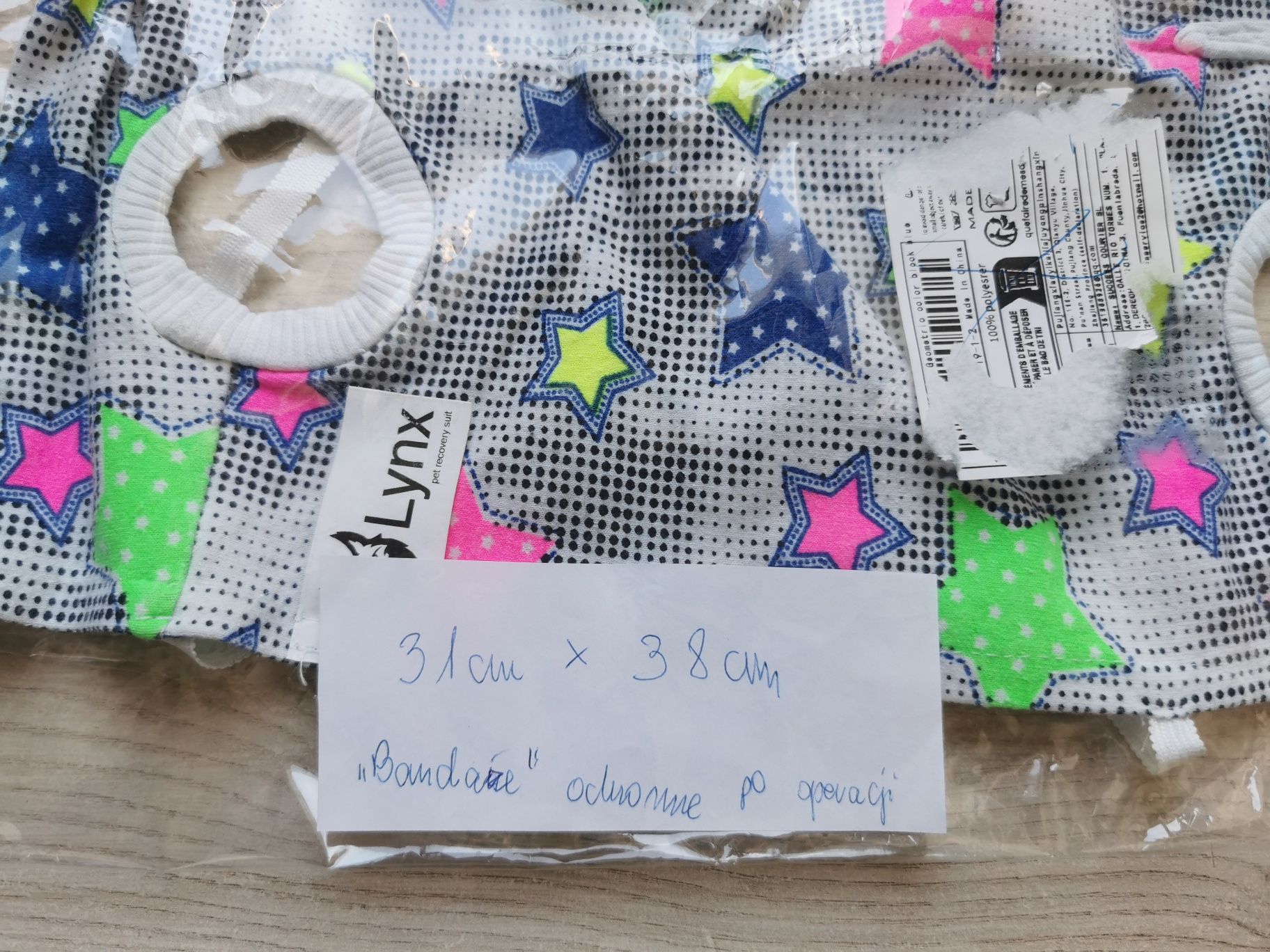Opatrunek Ubranko pooperacyjne dla psa i kota S