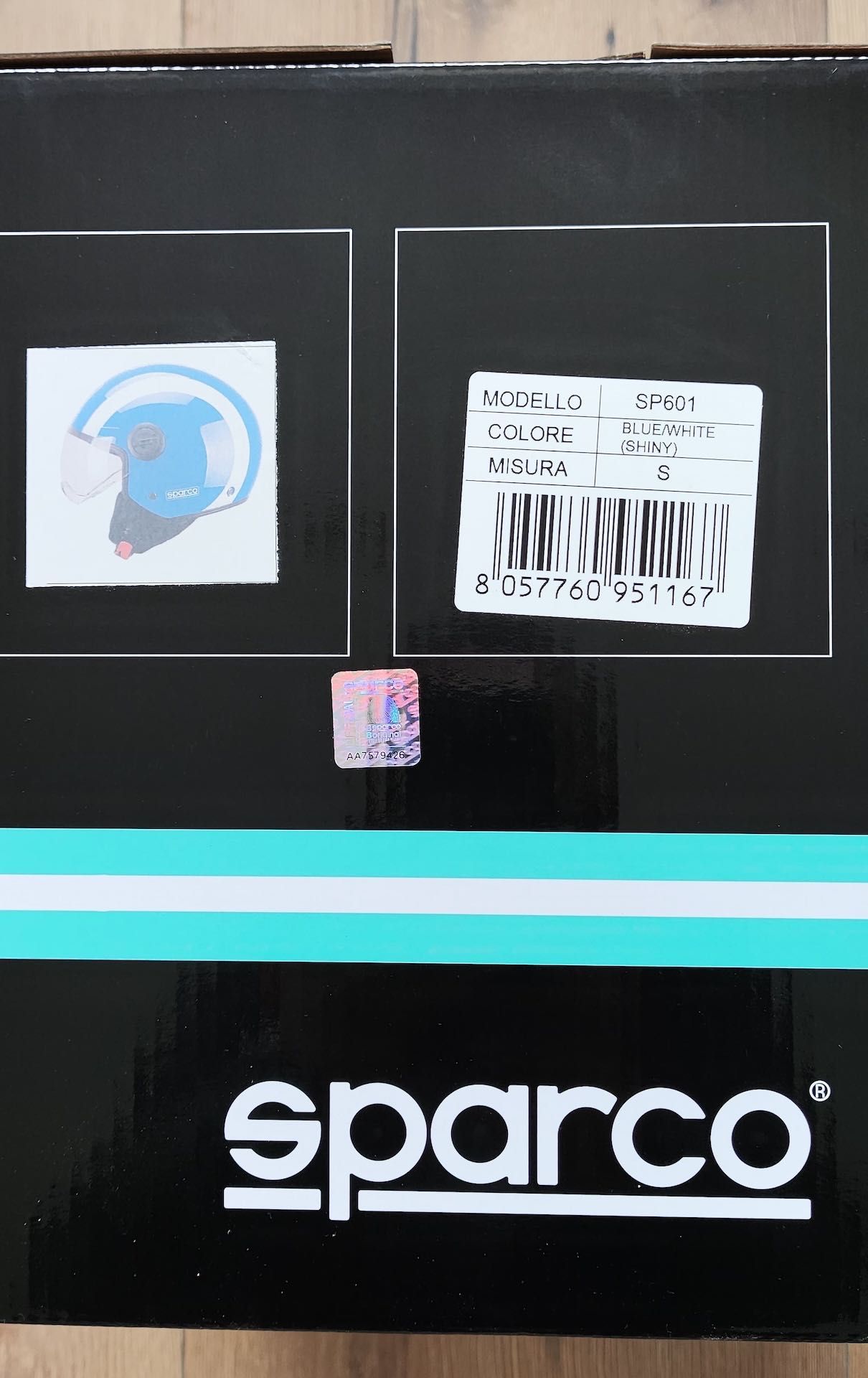 Kask Sparco Riders SP601 niebieski rozmiar S motocyklowy skuter Demi