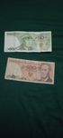 Dwa banknoty z PRL