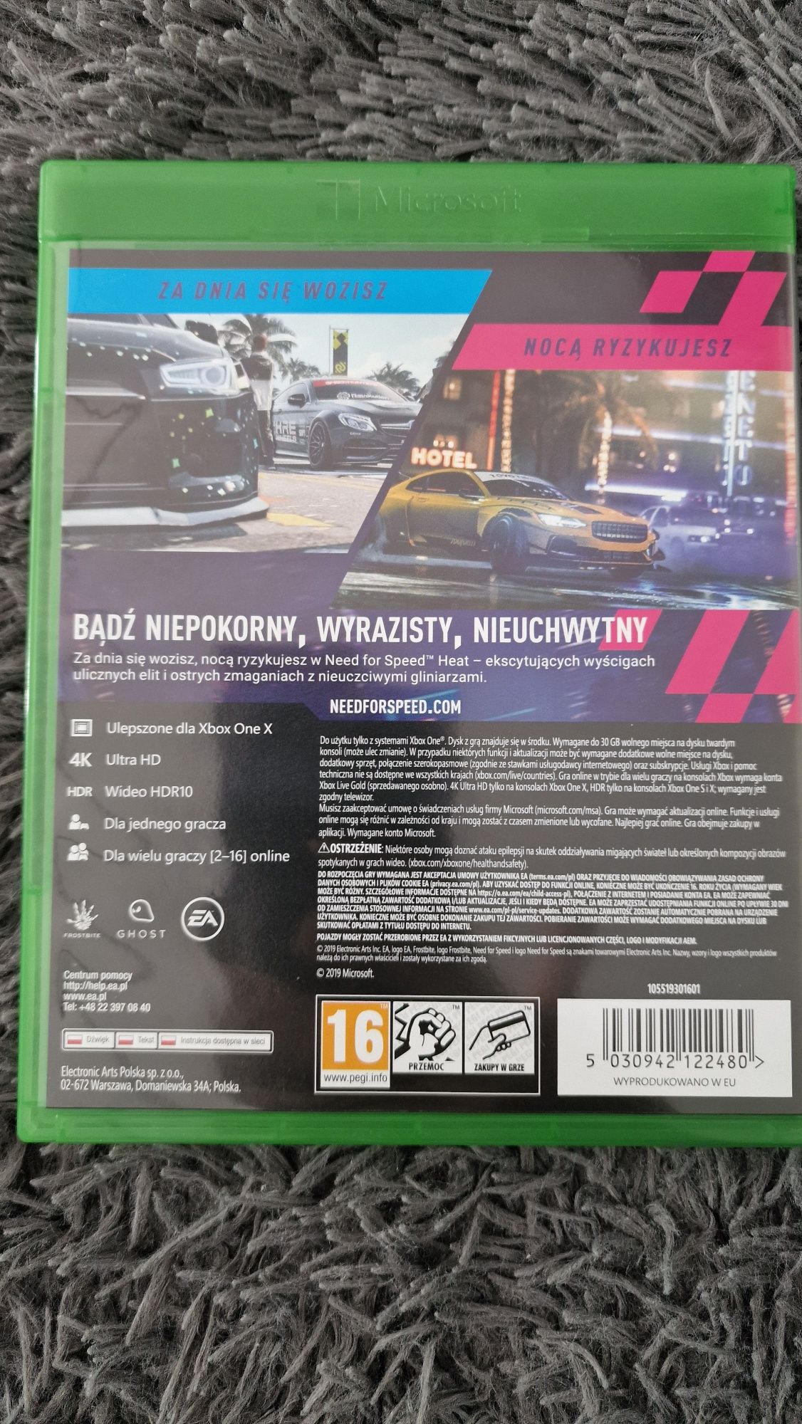 Gra NFS Heat PL xbox one X  S   prezent