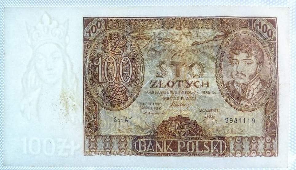 100 złotych 1932 Ser.AY +X+