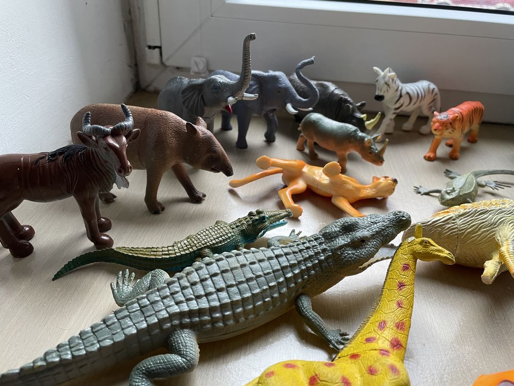 Figurki plastikowe zabawki safari plastikowe figurki zwierzęta