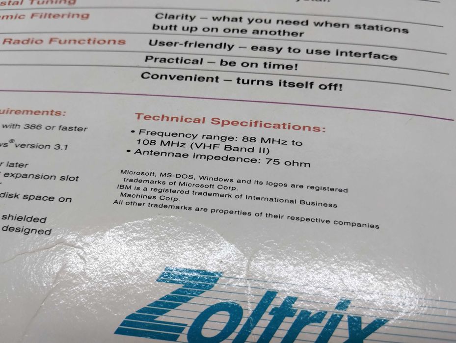 Zoltrix Radio Card64284555705089123