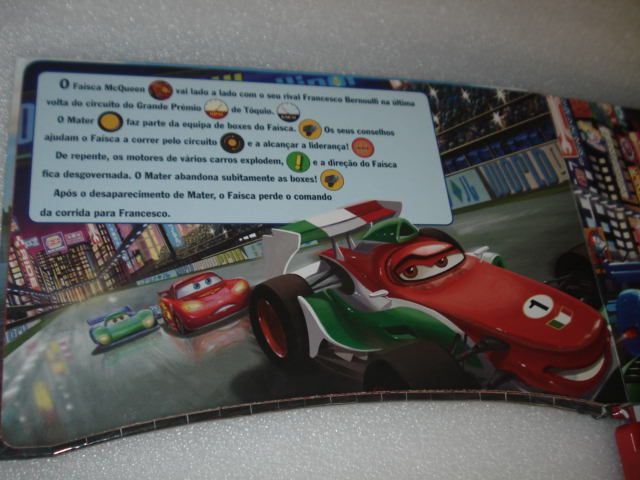 Livro Disney Pixar Cars: Digressão Mundial (Play-a-Sound) 2011